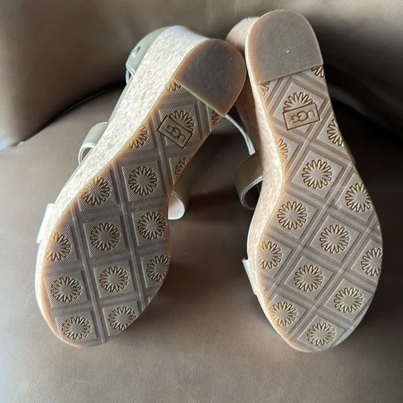 UGG Whitney wedge metallic sandals - Picture 5 of 6